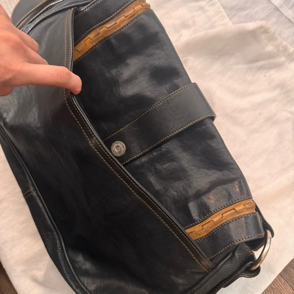 Dior Gaucho Bag in Black Leather - Picture 8 of 9